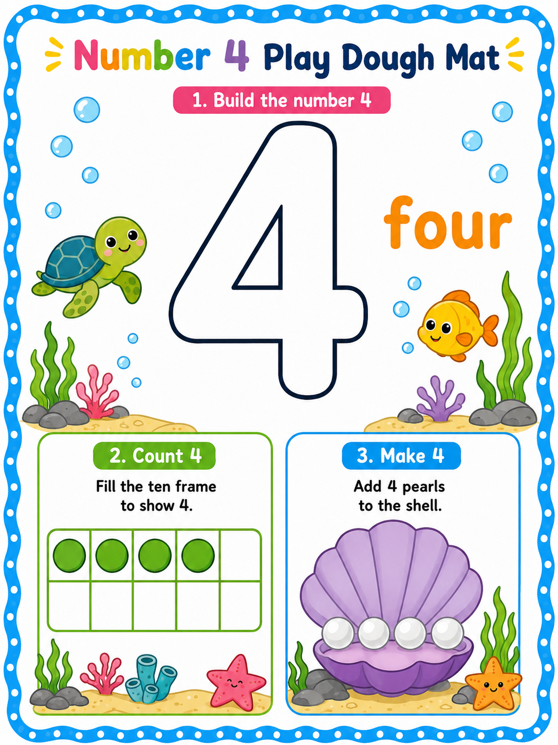 Interactive Tracing, Counting, Color Mats