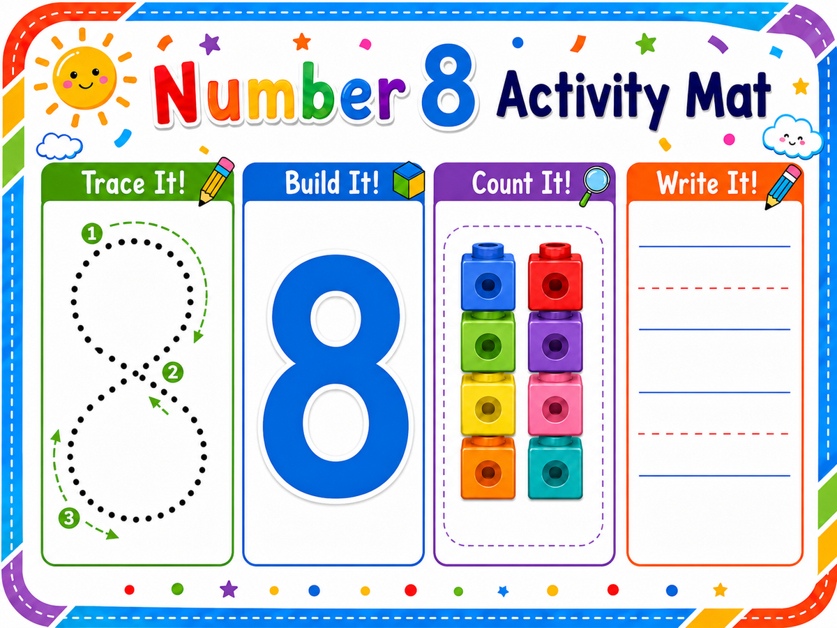 Number Activity Mats 1-10