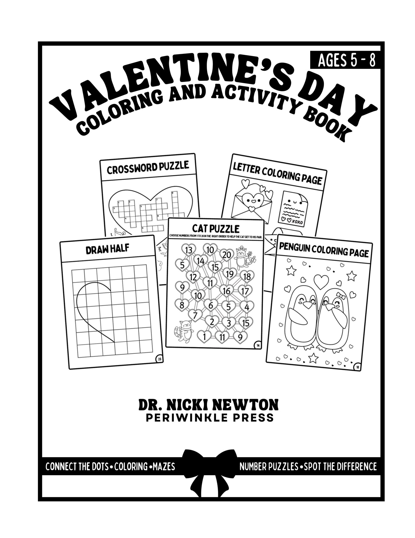 Valentine's Day Coloring and Games Book