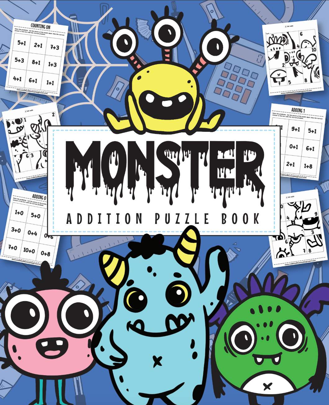 math monsters addition Monster Addition Puzzle Book – Gigglenook Math Store