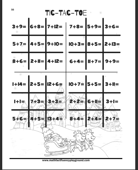 Christmas Math Book
