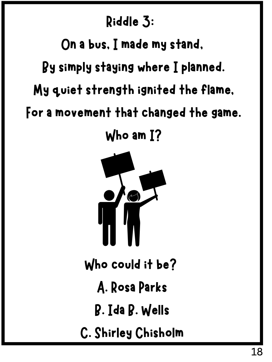Black Women's History Riddles