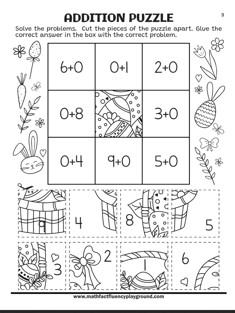 Easter Math Book