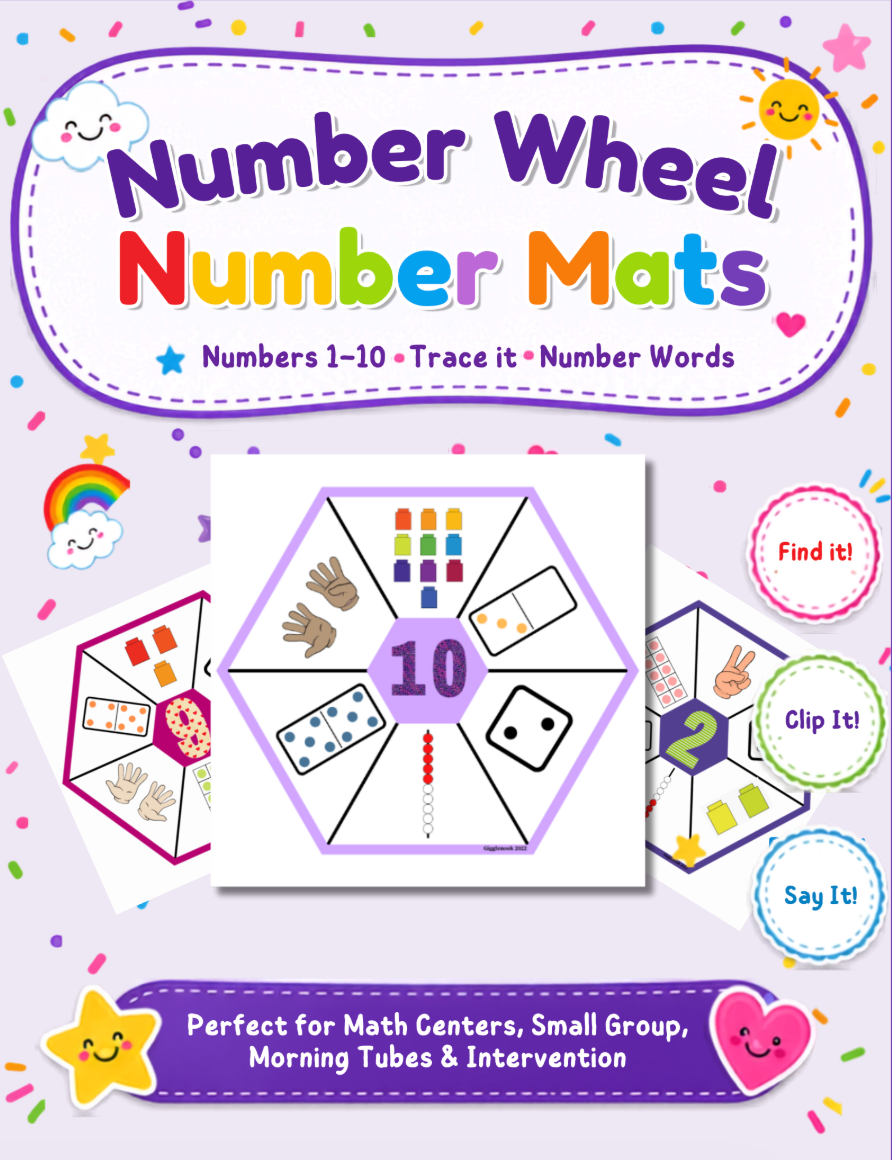 Number Wheels Number Mats