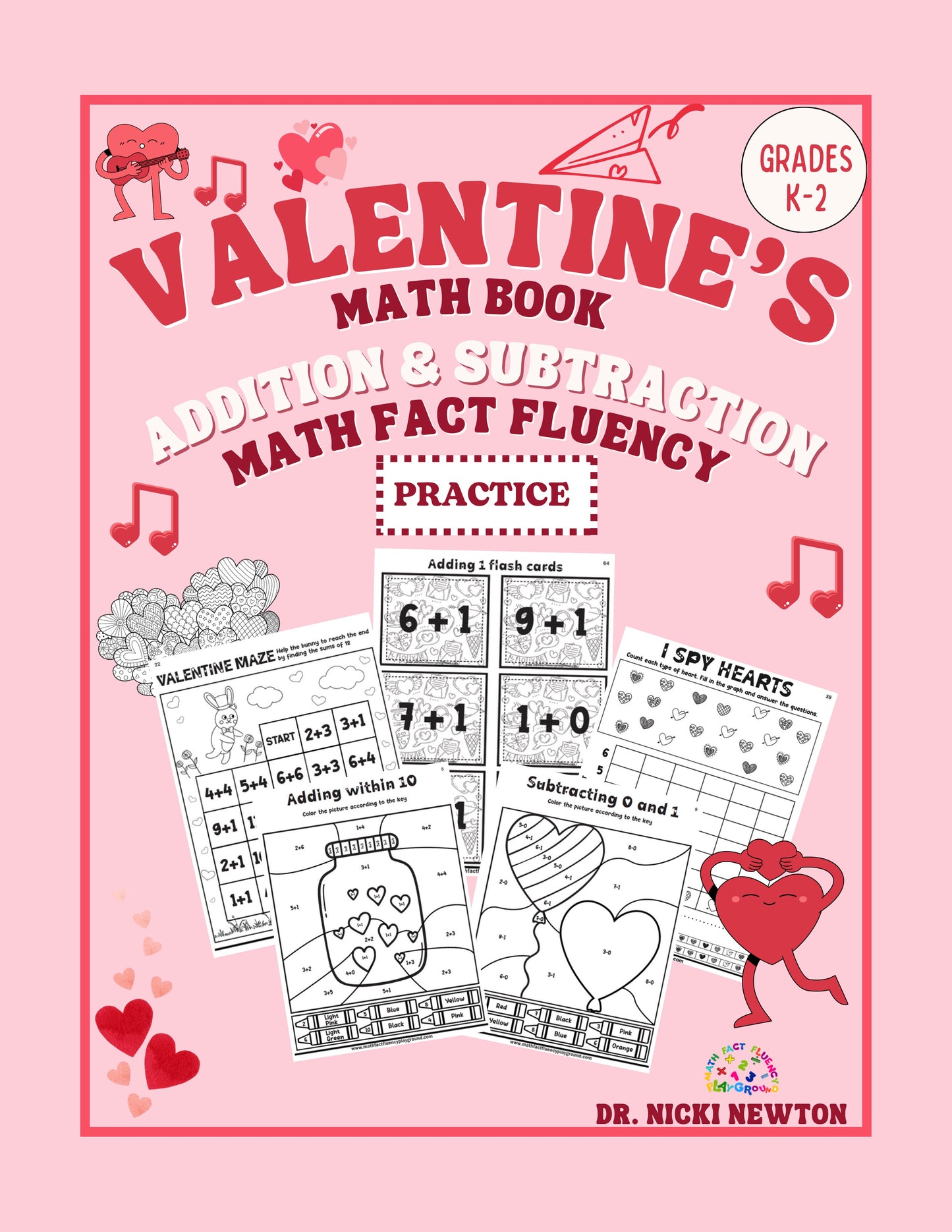 Valentine's Day Addition and Subtraction Workbook