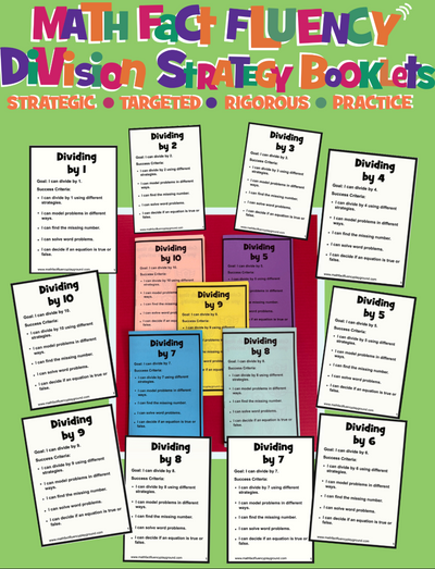 Division Fact Fluency Booklets