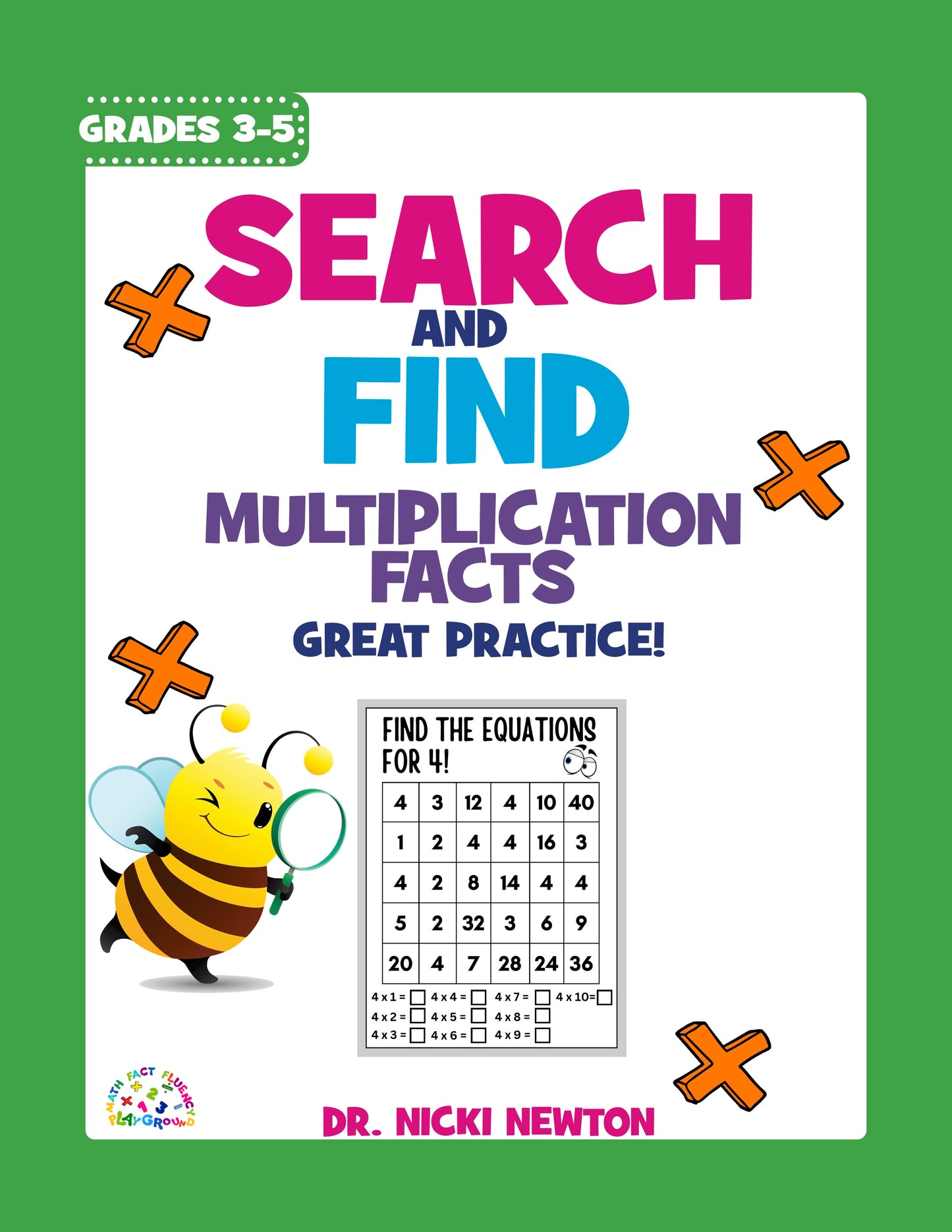 Search and Find the Equation: Multiplication Facts