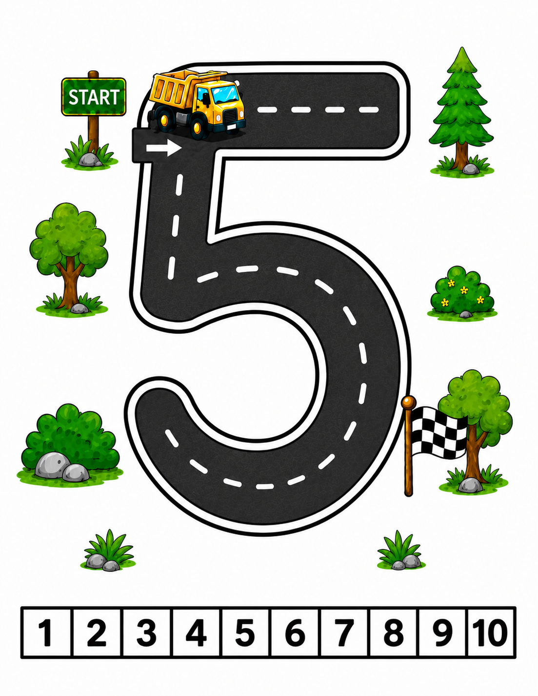 Highway Number Mats