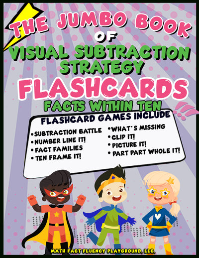 Jumbo Book of Subtraction Flashcards: Facts within 10