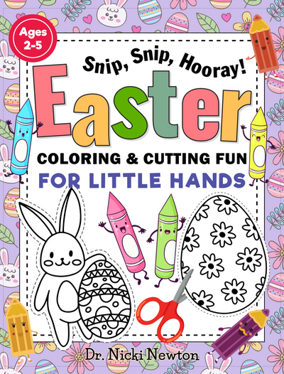 Snip,Snip,Hooray! Easter coloring and cutting book