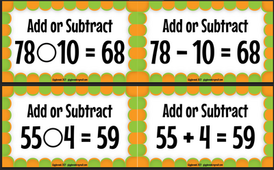 Add or Subtract Set C