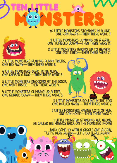 Ten Little Monsters