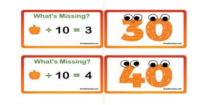 Division Pumpkin Flashcards