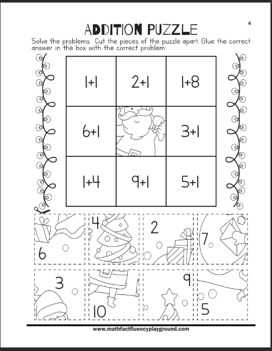 Christmas Math Book