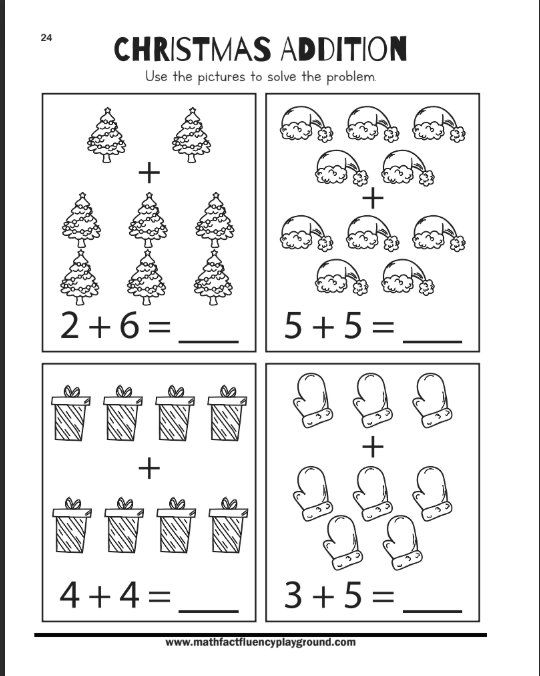 Christmas Math Book