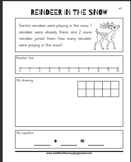 Christmas Math Book