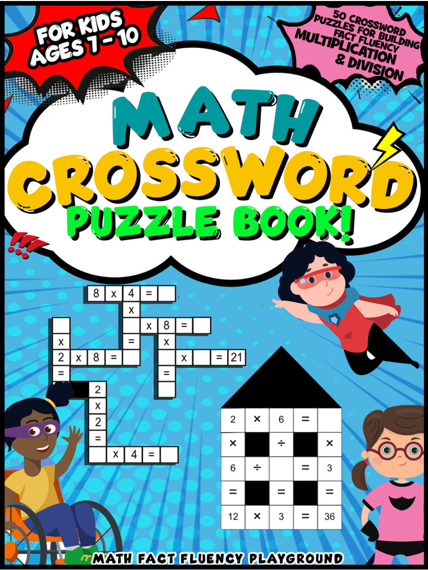 Math Crossword Puzzle Book: Multiplication & Division – Gigglenook Math ...
