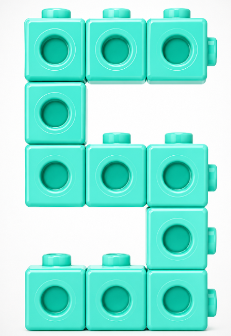 Colorful Number Cube  Build Cards| Number Recognition- Counting Visuals