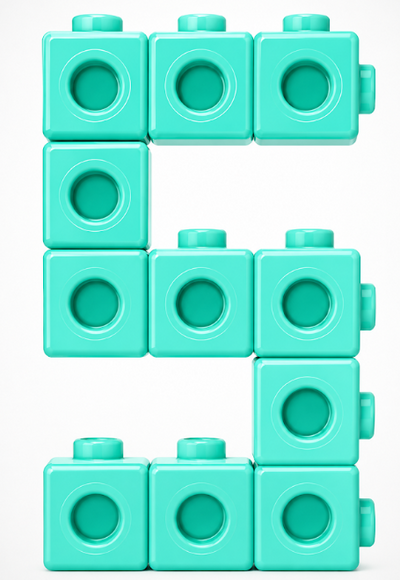 Colorful Number Cube  Build Cards| Number Recognition- Counting Visuals