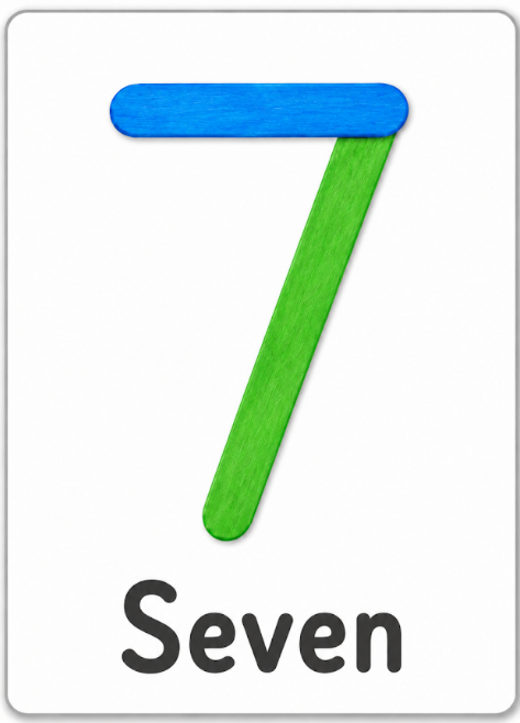 Popsicle Stick Number Cards 1–10 | Build it! ; Recognize Numbers