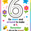 Number Formation Rhyme Posters 1–10 | Trace, Sing & Move; Write the Numbers
