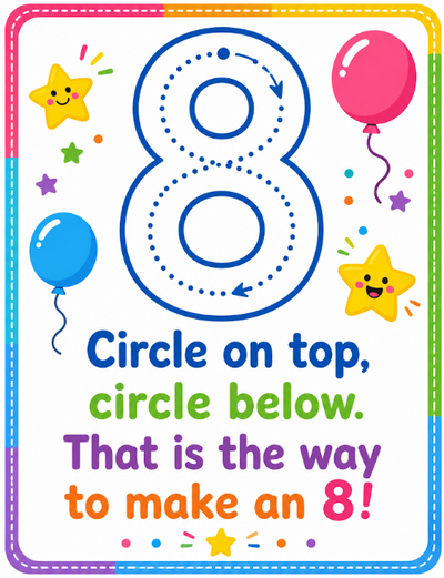 Number Formation Rhyme Posters 1–10 | Trace, Sing & Move; Write the Numbers