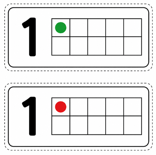 Number Talk Ten Frame Cards 1–10 | Compose & Talk; Decompose Numbers
