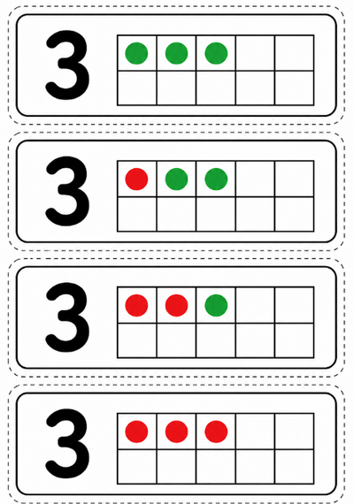 Number Talk Ten Frame Cards 1–10 | Compose & Talk; Decompose Numbers