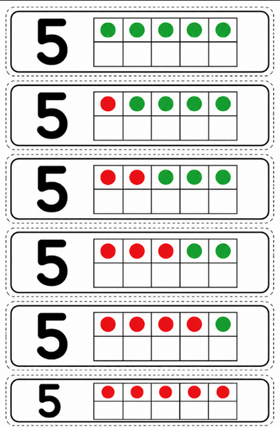Number Talk Ten Frame Cards 1–10 | Compose & Talk; Decompose Numbers