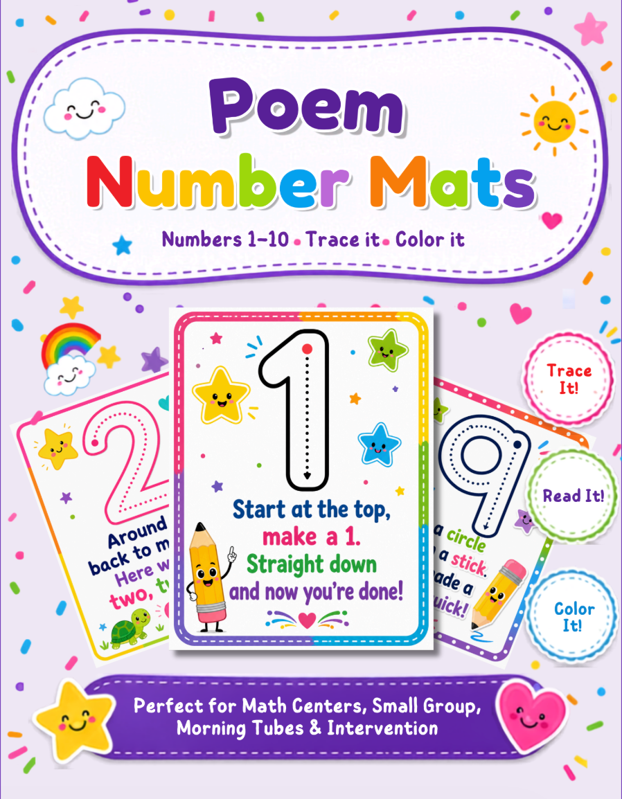 Poem Number Mats