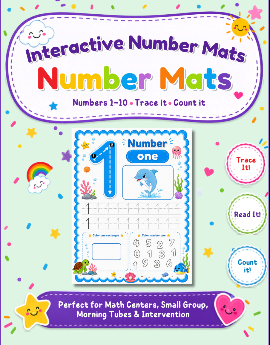 Interactive Tracing, Counting, Color Mats