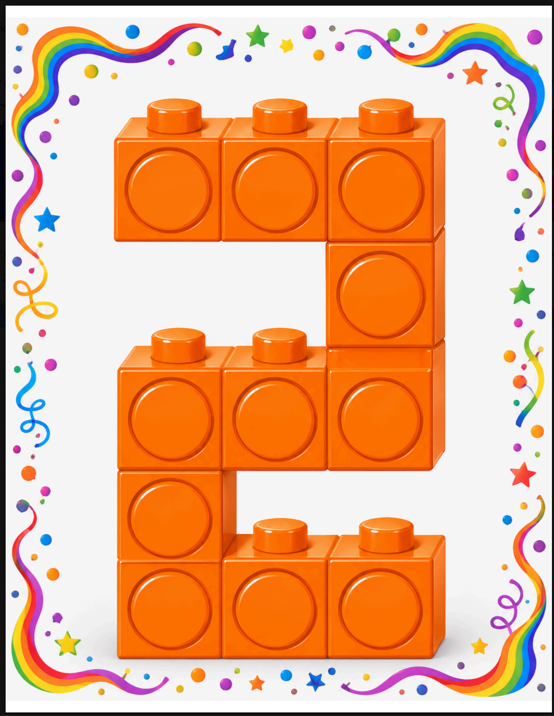 Colorful Number Cube  Build Cards| Number Recognition- Counting Visuals
