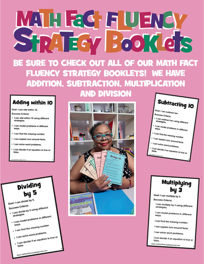 Math Fact Fluency Strategy Booklets