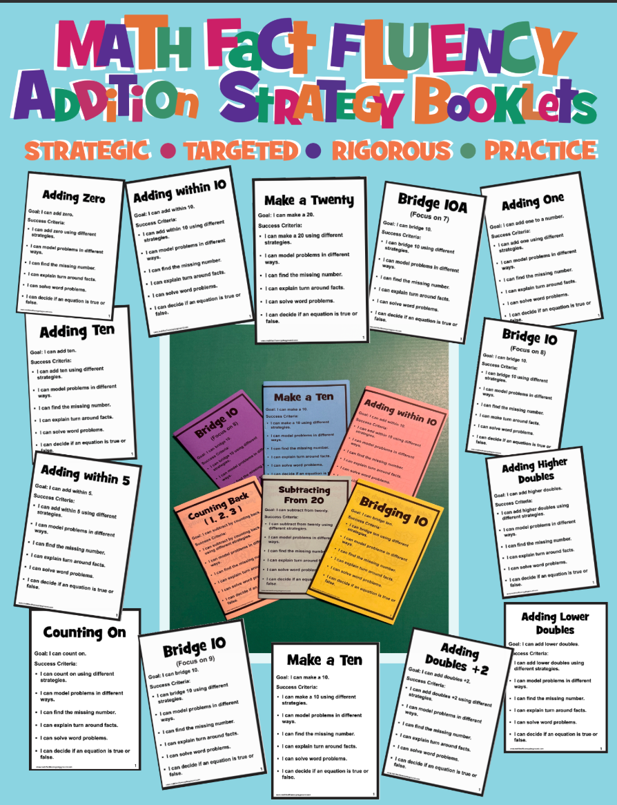 Addition Fact Fluency Booklets