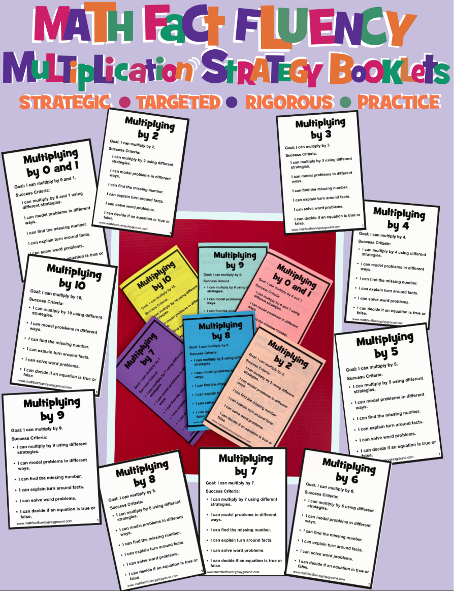 Multiplication Fact Fluency Booklets
