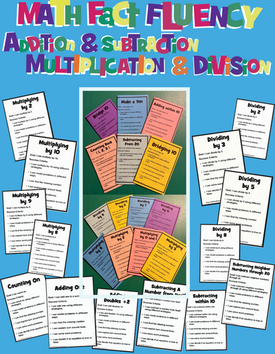 Math Fact Fluency Strategy Booklets